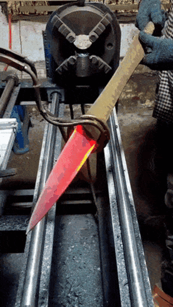 Forging A Sword Using The Induction Heating