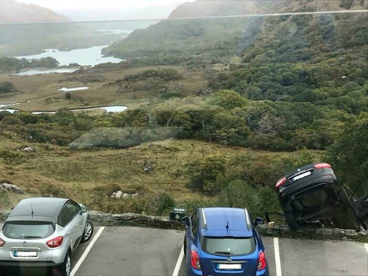 Not The Luckiest Day For These Car Owners…