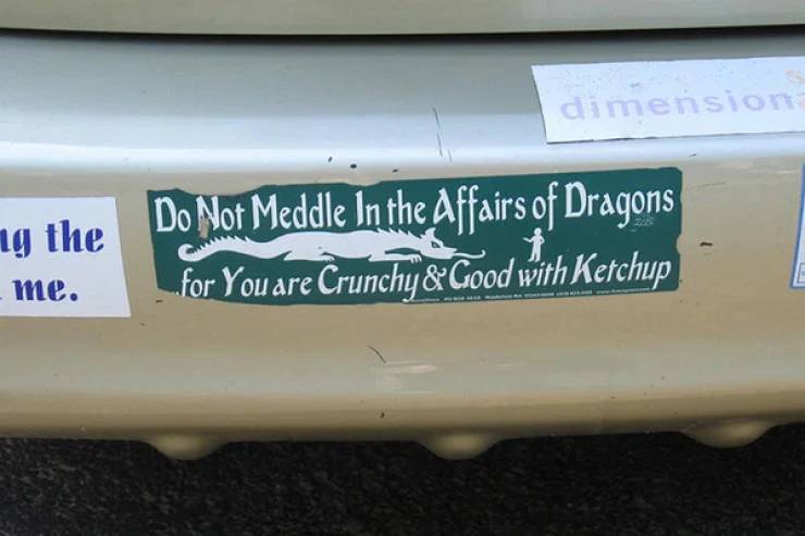 Read The Bumper Sticker!