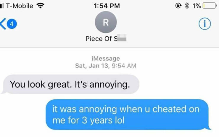 Texts From Exes Are Filled With Spite…