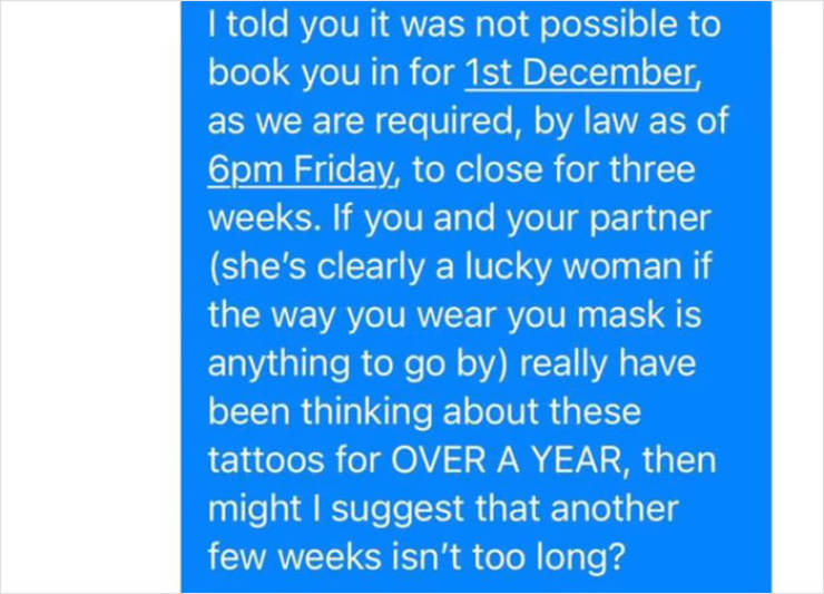Guy Complains About A Tattoo Shop, Gets A Proper Answer From The Owner