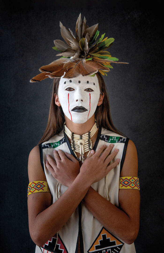 Photographer Creates A Series Of Portraits Of Native Americans Posing In Their Traditional Regalia