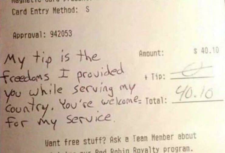 These Customer Tips Are Just Wrong…