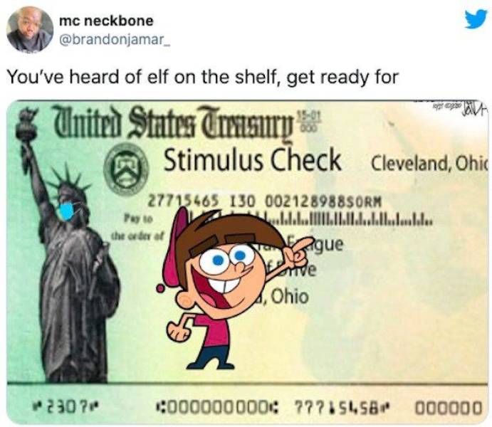 Americans Are Celebrating Their Second Round Of Stimulus Checks With Memes