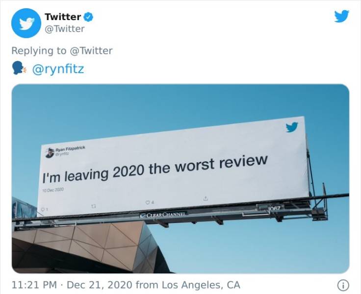 2020 Summed Up In Tweets…