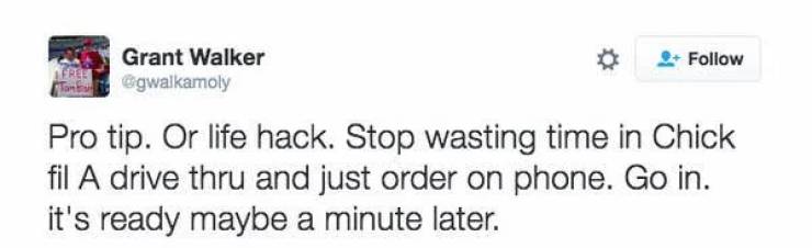 Some “Chick-Fil-A” Hacks?