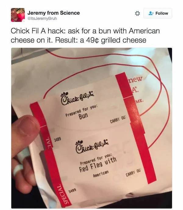 Some “Chick-Fil-A” Hacks?