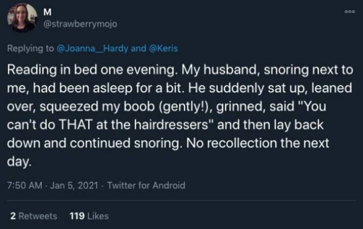 People Can Be Crazy In Their Sleep!