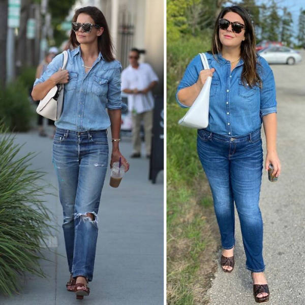 Woman Dresses Like Celebrities To Show That Anyone Can Look Like One!