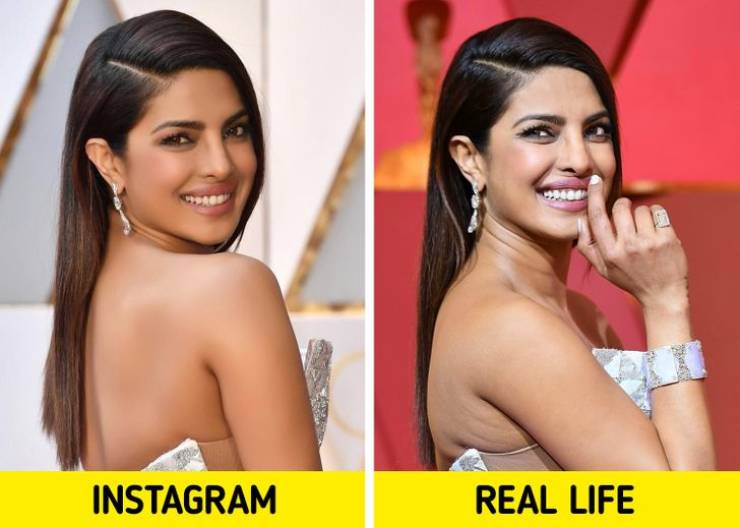 Famous Women In Real Life Vs In Their “Instagram”