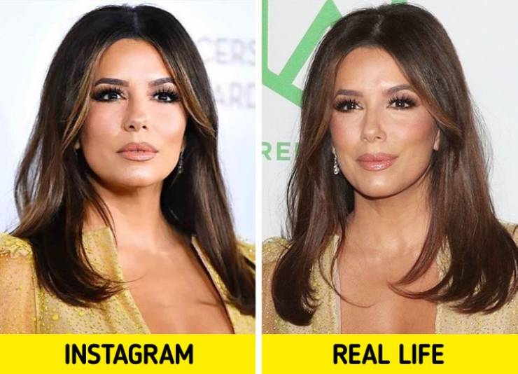 Famous Women In Real Life Vs In Their “Instagram”