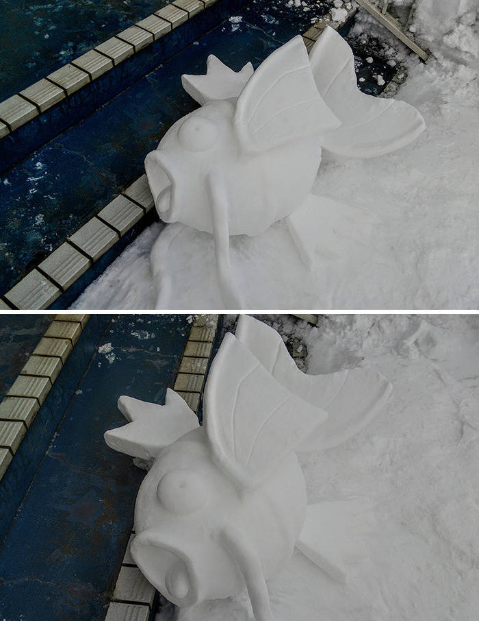 Japanese Artist Creates Incredible Snow Sculptures