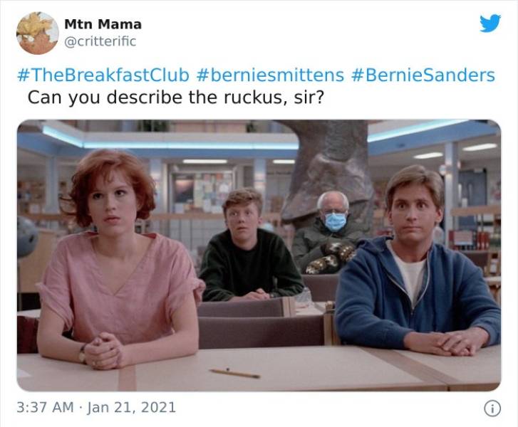 Bernie Sanders Is Sitting All Alone, But At Least He Has Memes…