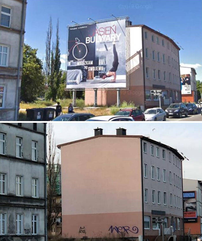 Polish Cities Decided To Remove Advertising Banners From Buildings, And It Looks So Much Better!