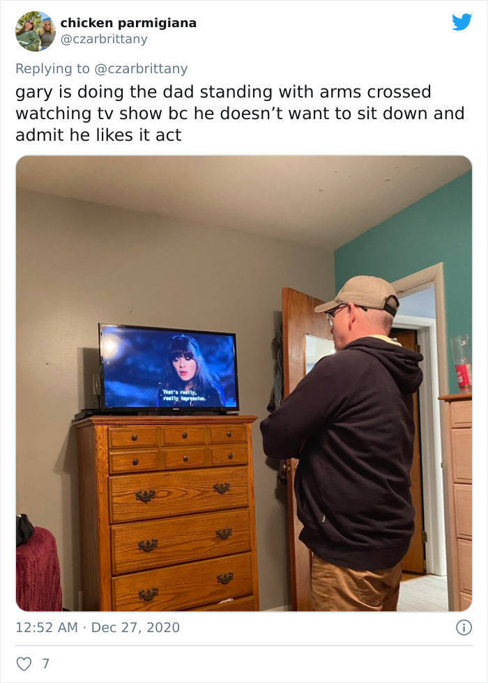 Dads Have Their Own, Special, Way Of Watching TV!