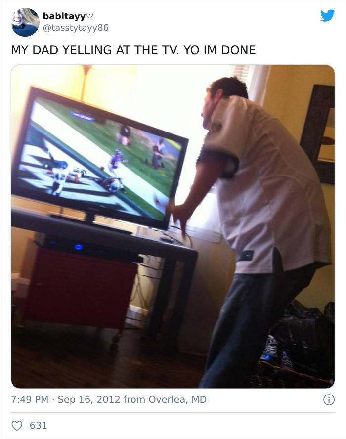 Dads Have Their Own, Special, Way Of Watching TV!