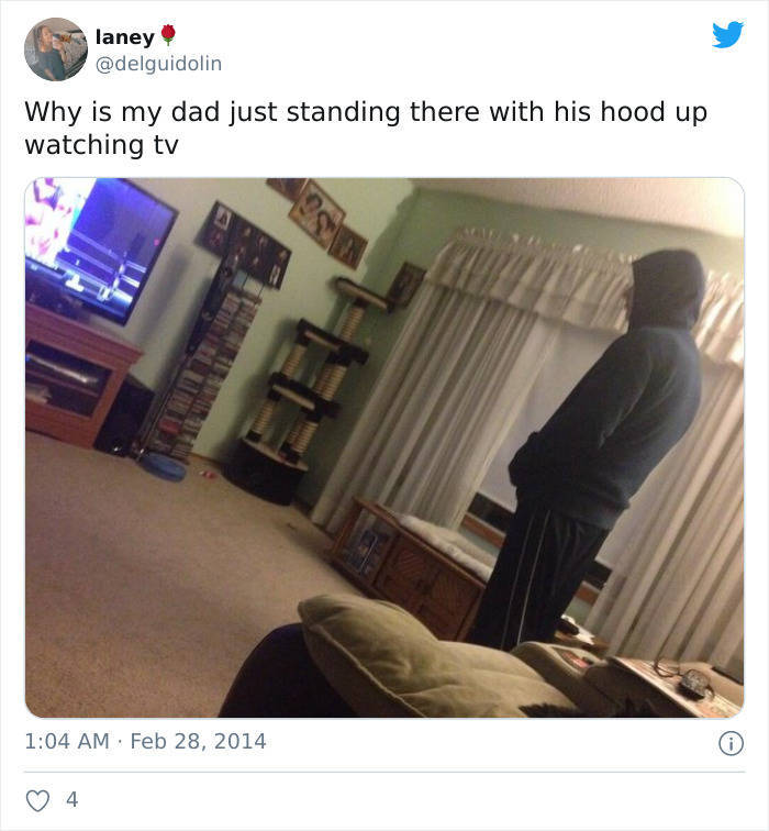 Dads Have Their Own, Special, Way Of Watching TV!
