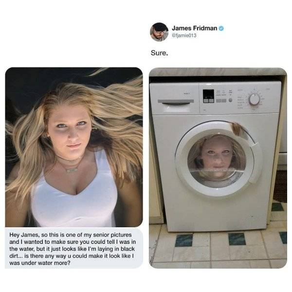 When You Ask James Fridman To Photoshop Your Pictures…