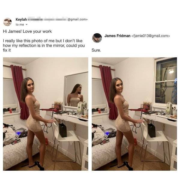 When You Ask James Fridman To Photoshop Your Pictures…