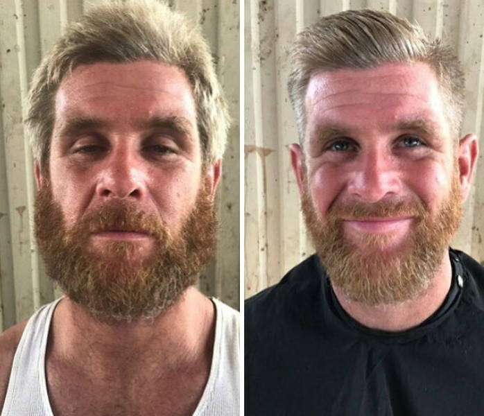 Barber Gives Homeless People Free Haircuts That Completely Change Their Image (And Sometimes Life)