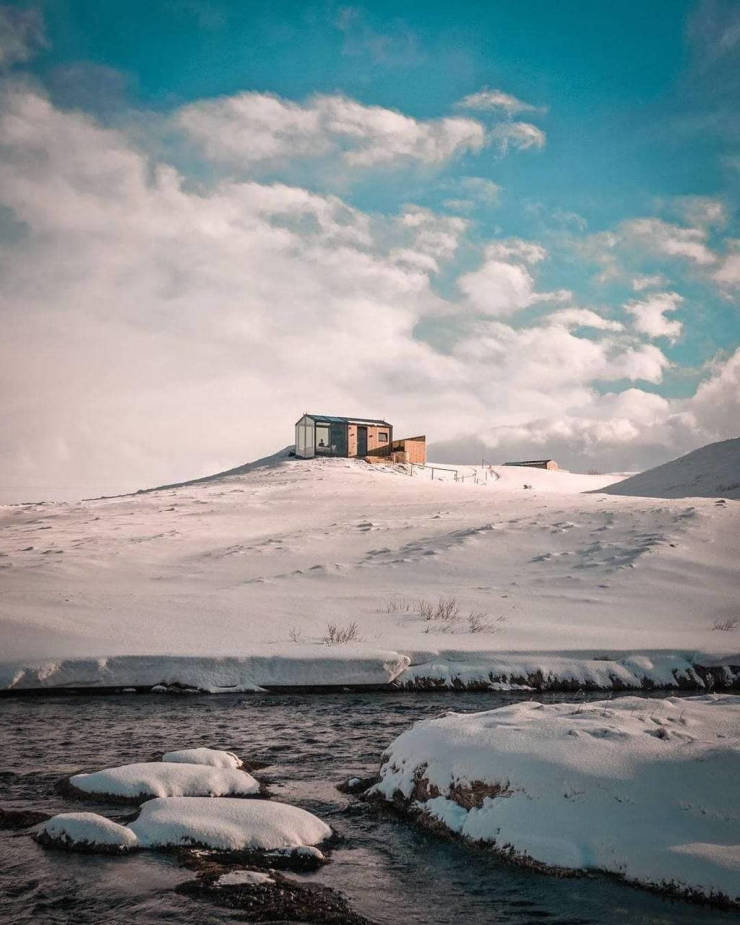 Magical Glass House In Iceland