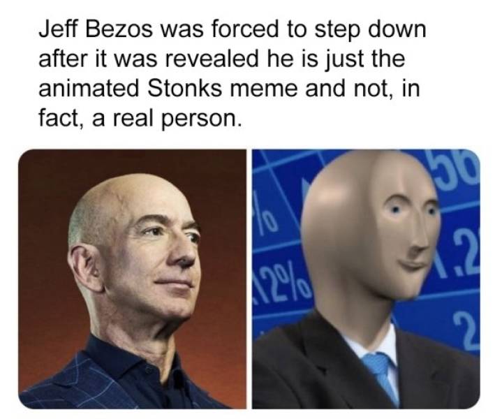 Bezos Memes - 25 Funny Memes About Jeff Bezos Stepping ...