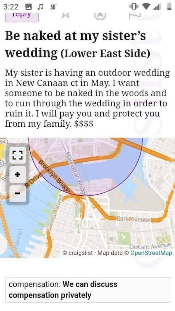 The Most Bizarre Entries From “Craigslist”