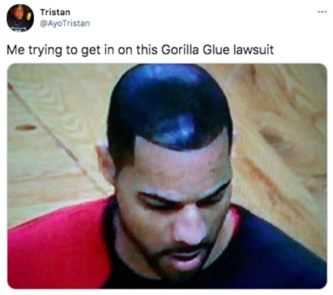 gorilla glue girl meme