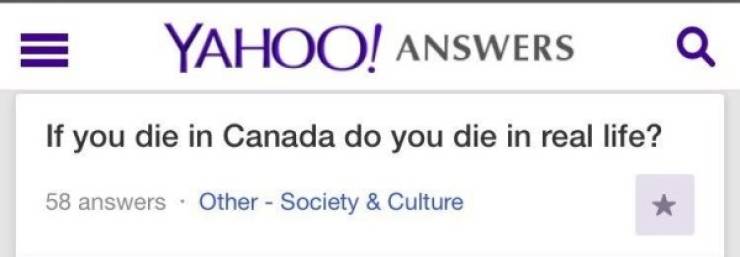 Why Do These “Yahoo” Questions Exist?!
