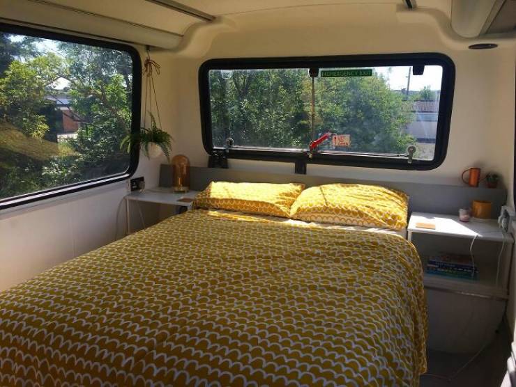 Couple Turns A Double Decker Bus Into A Mobile Home