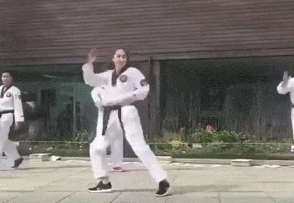 When You Move From A Dance Class To Taekwondo