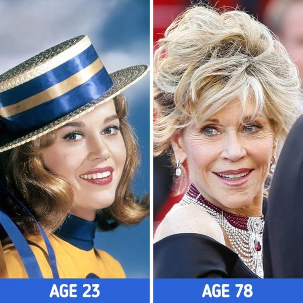 Hollywood Actresses Back In Their Prime And In Their Older Years