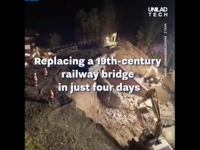 German 19th Century Railway Bridge Gets Replaced In Just Four Days
