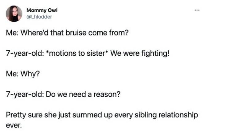 Sibling Stories Are Just Like Movies About War…