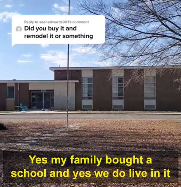 Family Buys A School And Lives In It