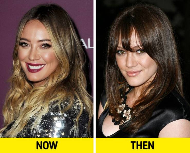 Celebrities With Old And New Hairstyles