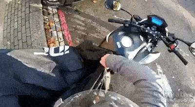 A Motorcyclist Gets Into A Terrible Accident