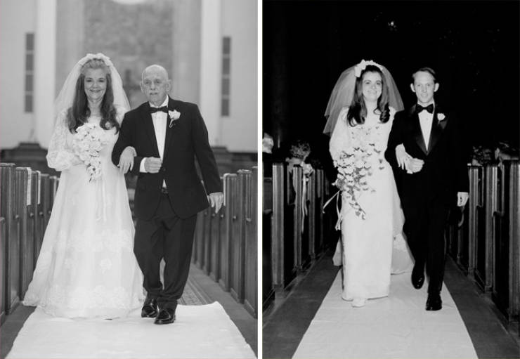 Couple Shows Their “Then Vs Now” Photo Comparison After 50 Years Of Being Married