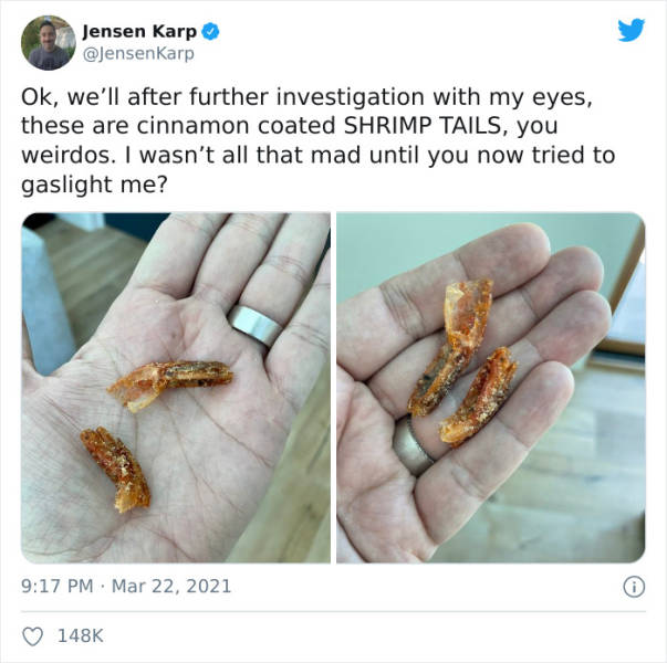 Guy Finds Shrimp Tails In His Cereal, Company Tries To Gaslight Him