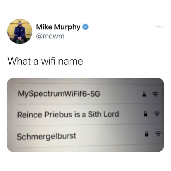 Smart And Hilarious Wi-Fi Network Names