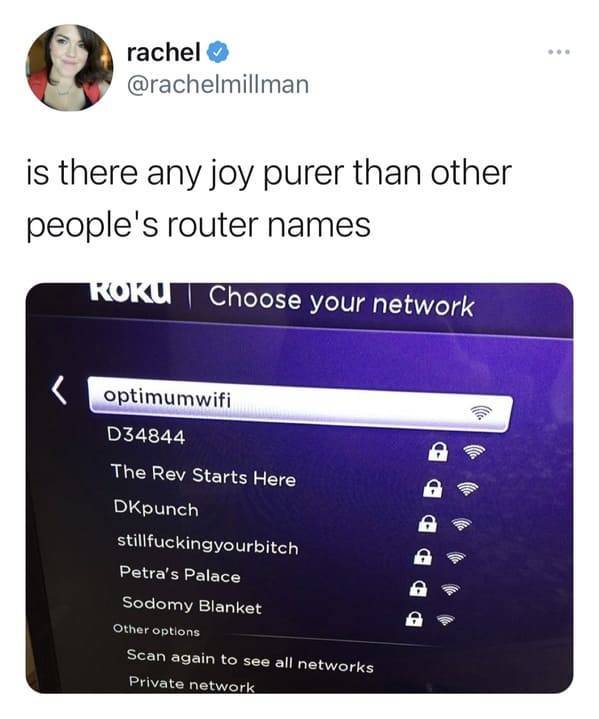 Smart And Hilarious Wi-Fi Network Names