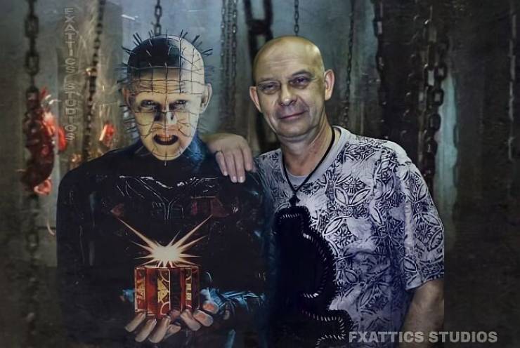 Horror Movie Actors And Actresses Pictured Together With Their Creepy ...