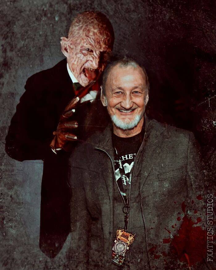 Horror Movie Actors And Actresses Pictured Together With Their Creepy Roles