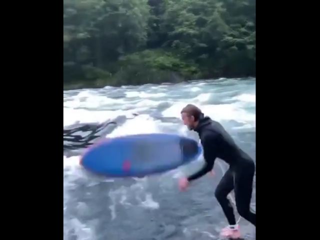 Surfing On A River Break