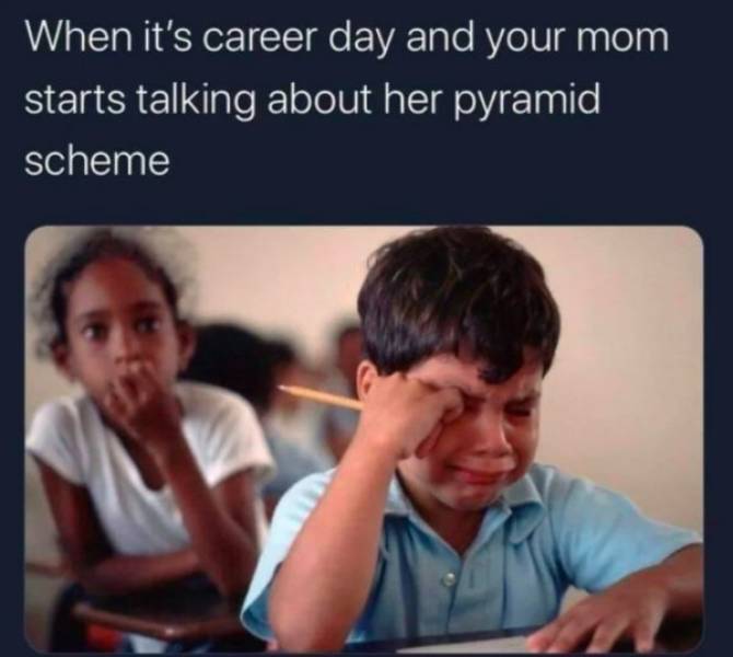 Pyramid Schemes Are Roasted Really Hard