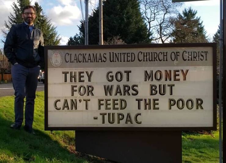 Clackamas United Church Of Christ Goes Viral Thanks To Their Clever Signs