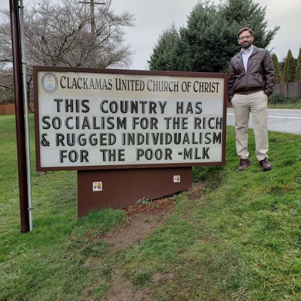 Clackamas United Church Of Christ Goes Viral Thanks To Their Clever Signs