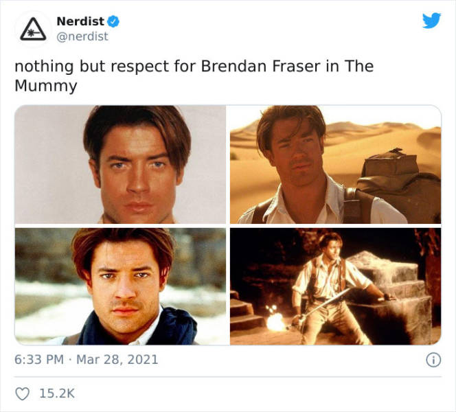 Internet Is Currently Filled With Brendan Fraser Appreciation