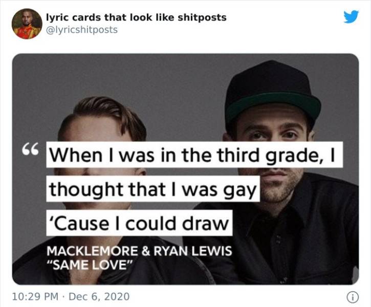 Lyrics That Can’t Be Real But Are Actually Real…