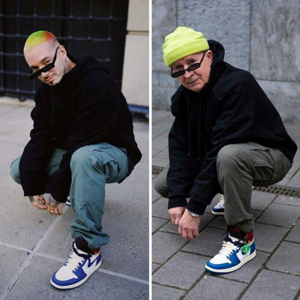 Guy Posts Celebrity Style Recreations By His Grandpa, Goes Viral